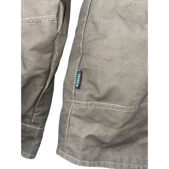 Kuhl Burr Canvas Jacket Fleece Lined Small Mens Green Patina Hiking - Picture 7 of 14
